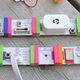 The littleBits electronic modules assemble with magnets that ensure they’re always properly connected.